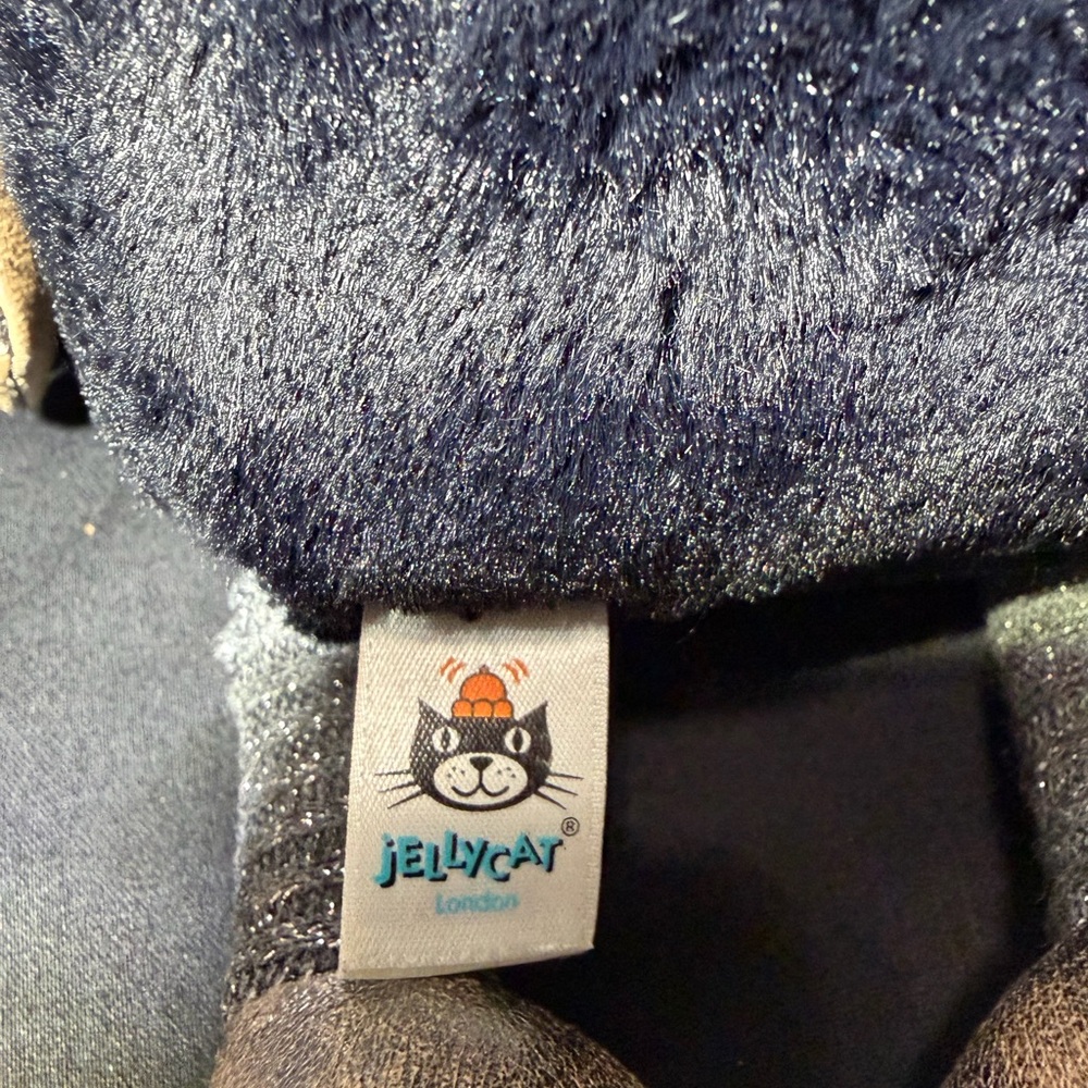 Jellycat Plush Robot in Black and Gray - Picture 3 of 7
